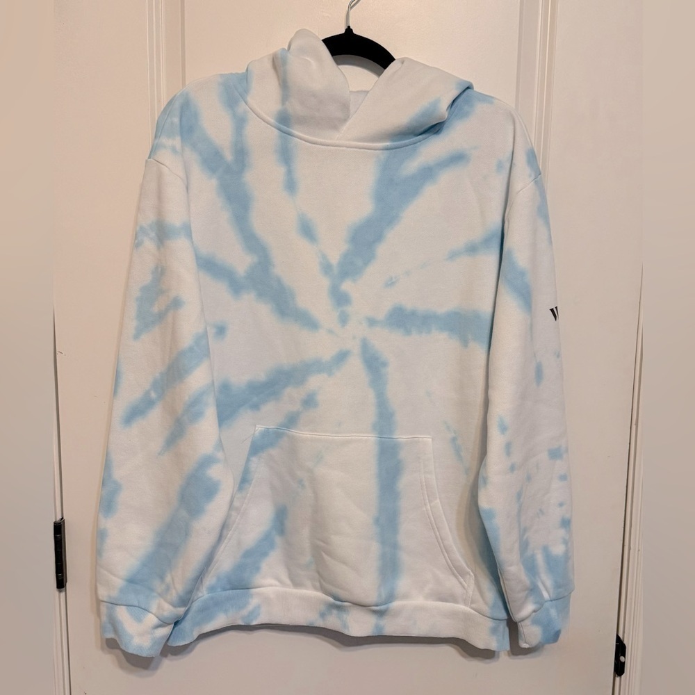 Wear it to Heart DESMA RELAXED HOODIE AQUAMARINE TIE DYE - Picture 2 of 8